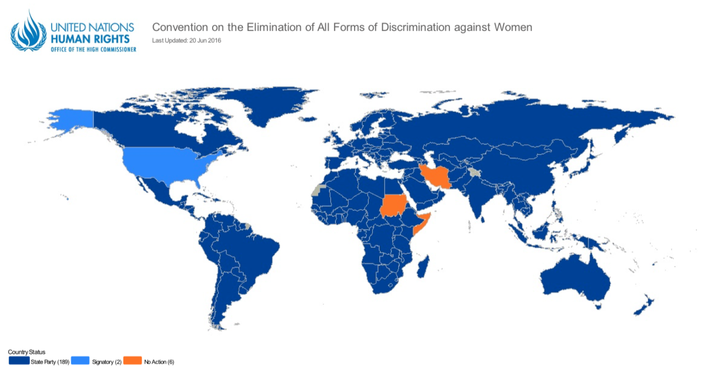 Which Countries have Ratified CEDAW