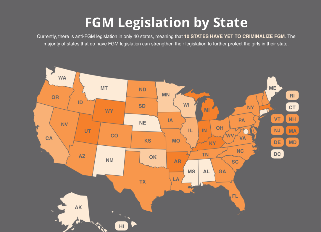 FGM by State - Ban FGM in the USA