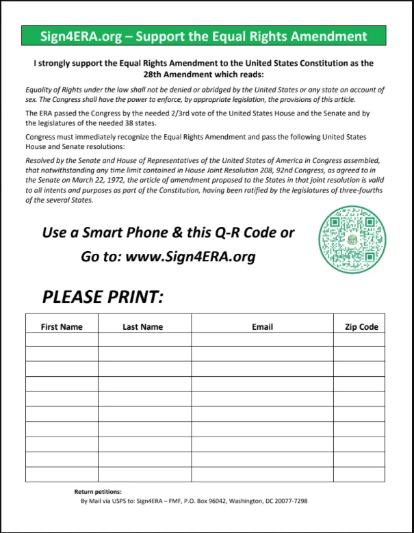 ERA Petition